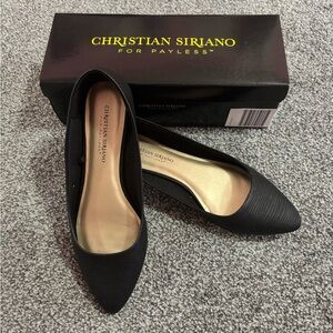 Christian Siriano for Payless - Size 9 Black pointed ballet flats